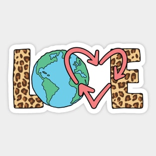 Love Earth Sticker